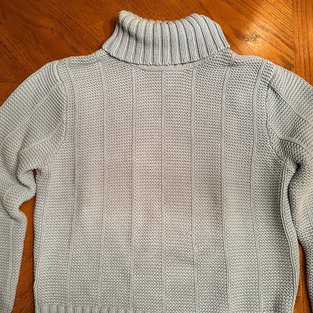 Talbots Light Blue Turtleneck Sweater